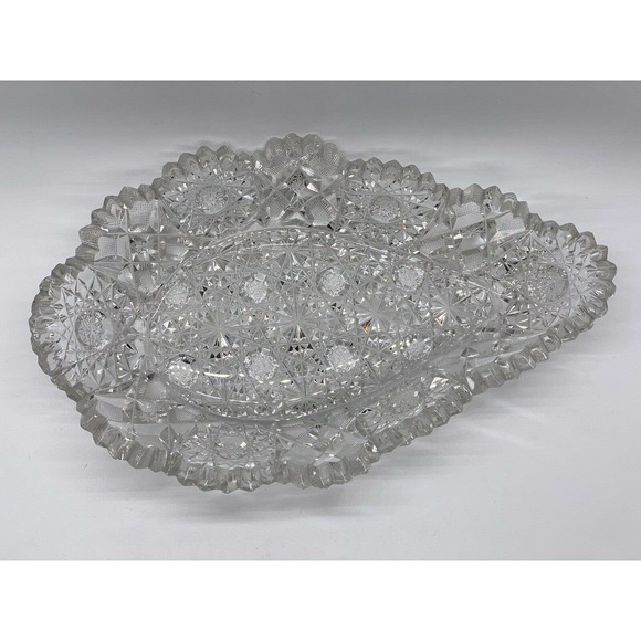 Vintage ABP Cut Glass Hunts Royal Trinket Tray C20 - Picture 4 of 12